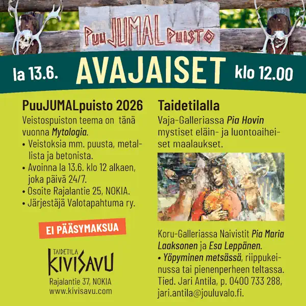 PuuJUMALpuisto 2026. PuuJUMALpuisto 2026.