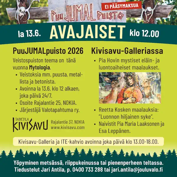 PuuJUMALpuisto 2026. PuuJUMALpuisto 2026.