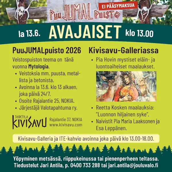 PuuJUMALpuisto 2026. PuuJUMALpuisto 2026.