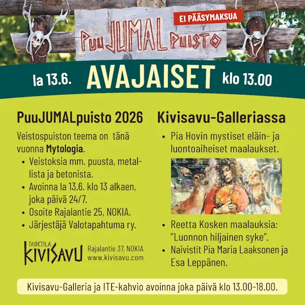 PuuJUMALpuisto 2026. PuuJUMALpuisto 2026.